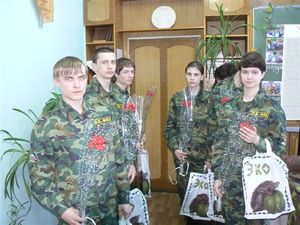 цветы от учащихся